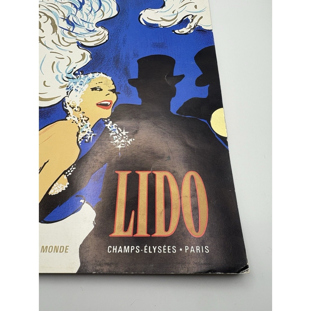 Lido Paris Cabaret‎ Program Menu Le Plus Celebre Cabaret Du Monde Champs Elysee - Picture 2 of 6